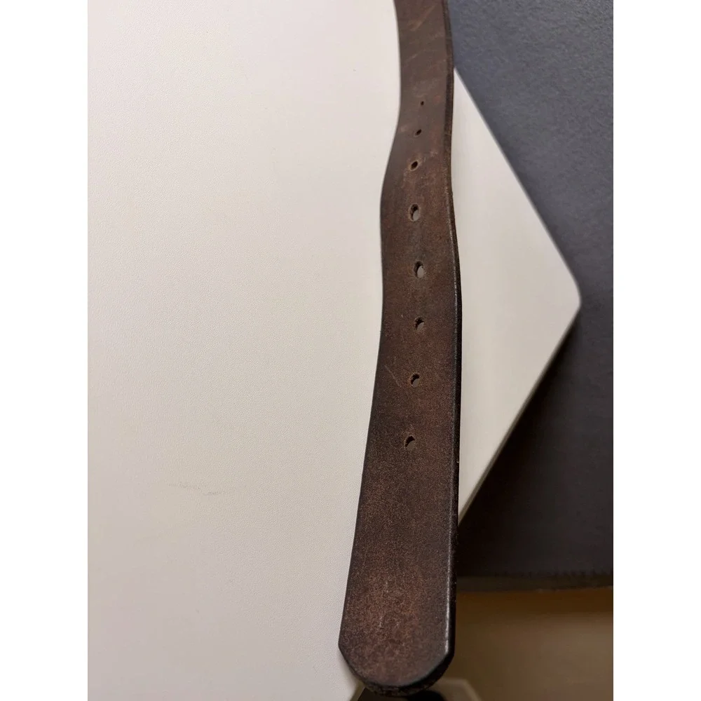 Amish Handmade Brown Leather Belt Men's Size 40